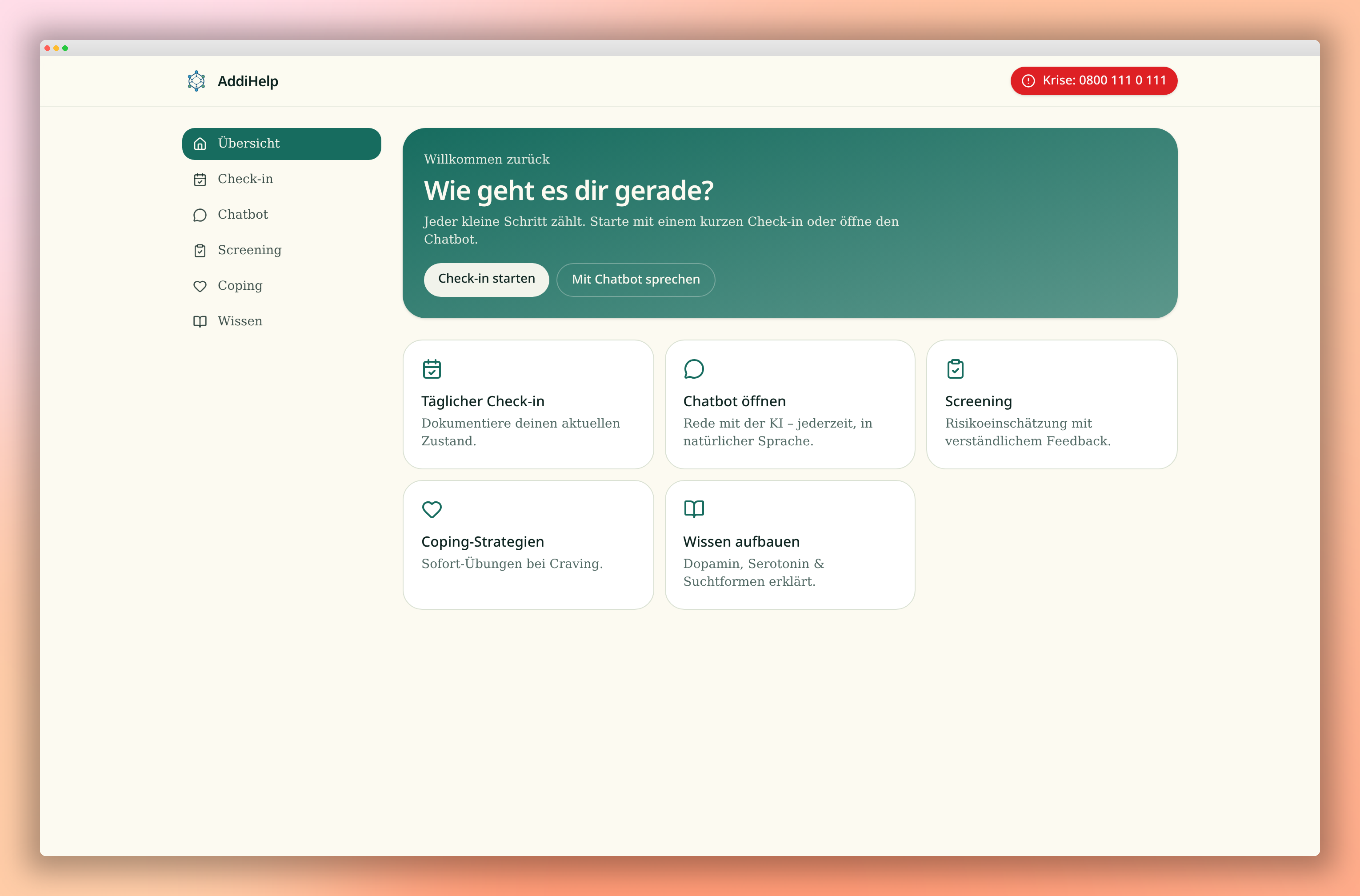 AddiHelp Dashboard